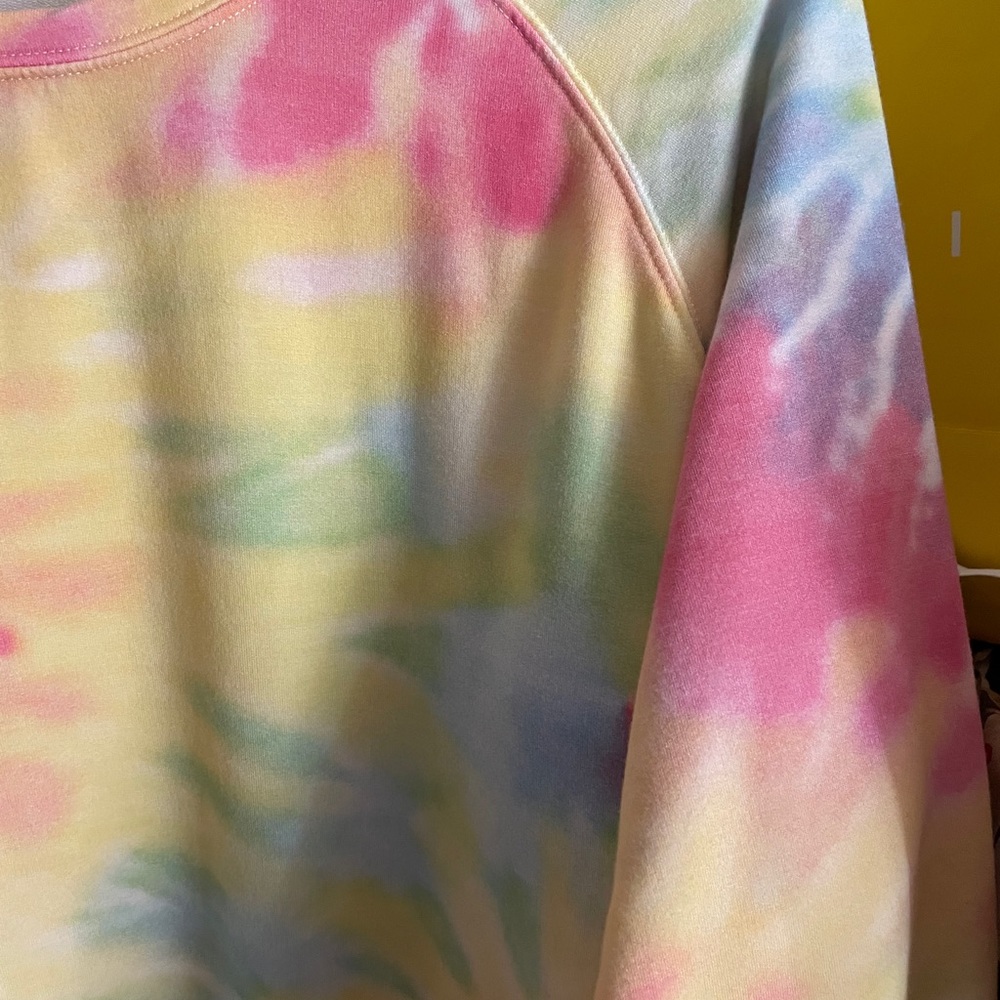 Stripe & Stare Rainbow Sunshine Tie Dye Sweatshirt Shirt Top L - Picture 2 of 12
